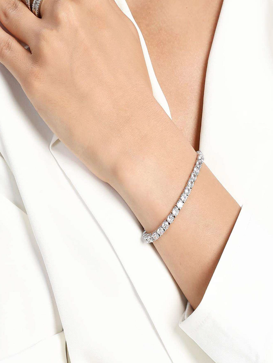 3mm Geometric Bling Brass Fashion Bracelet