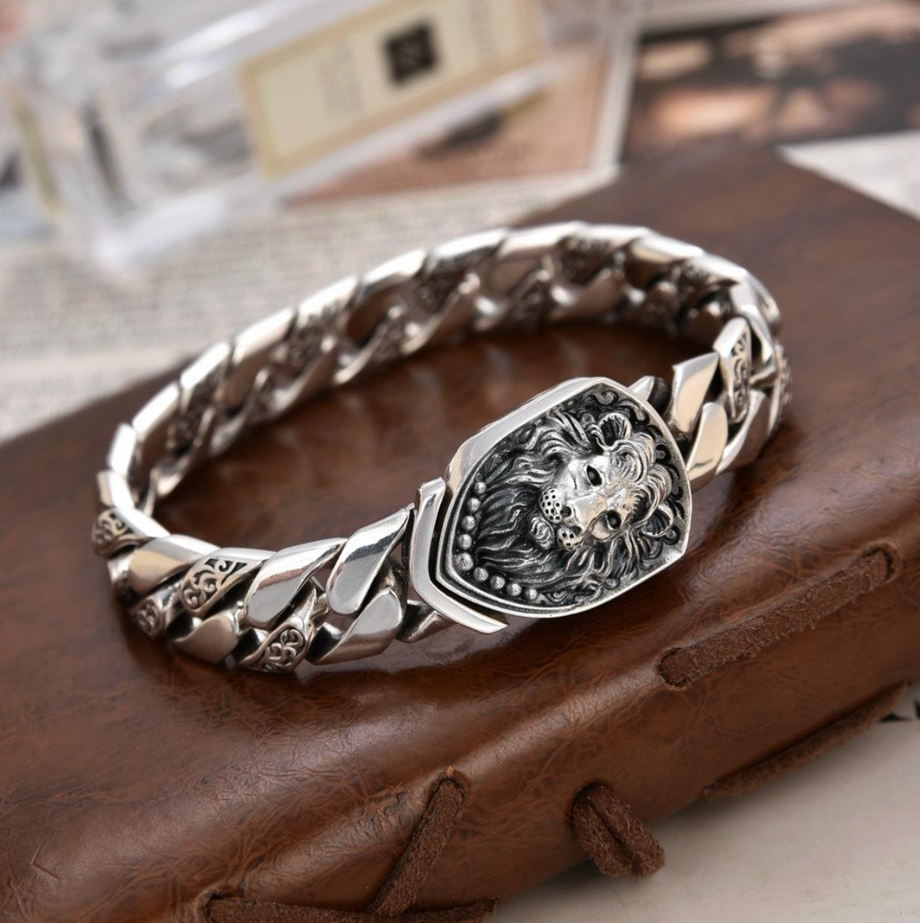 Vintage Lion Hiphop Statement Bracelet