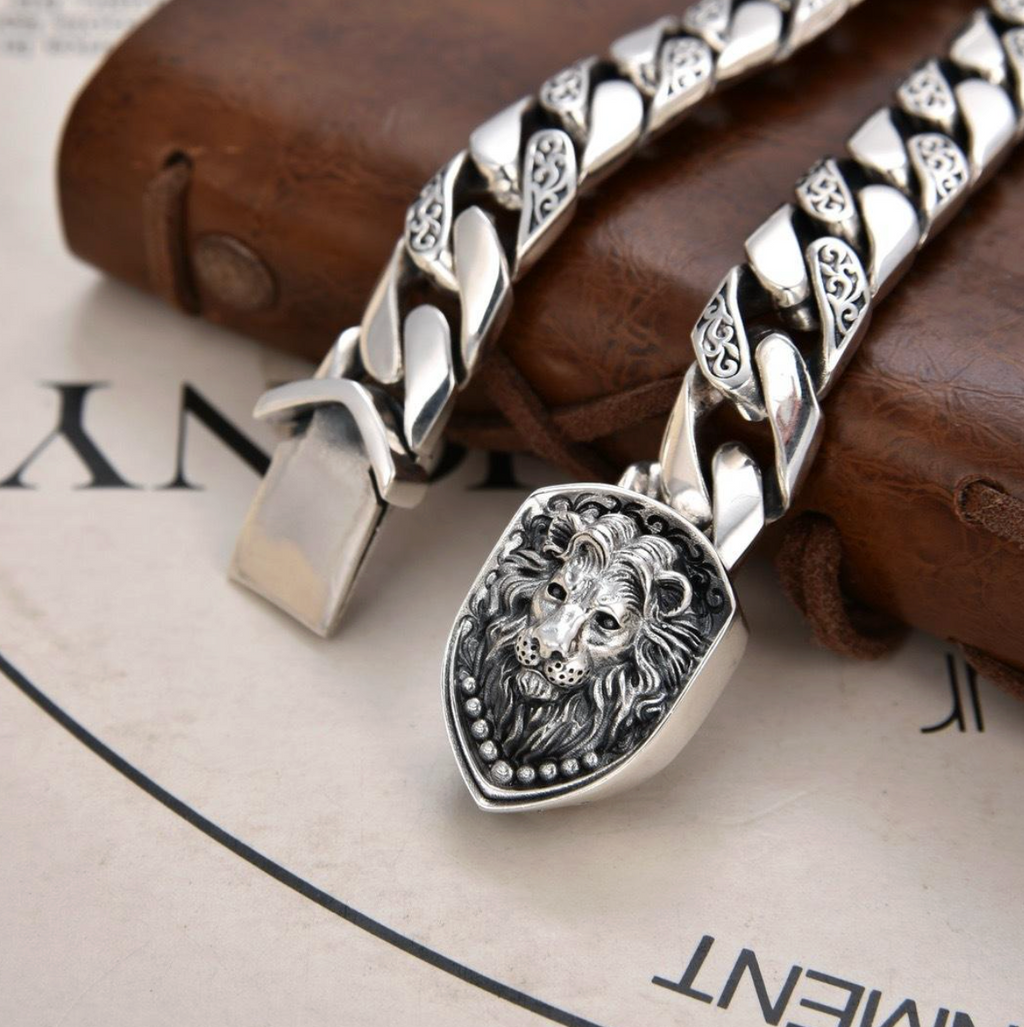 Vintage Lion Hiphop Statement Bracelet