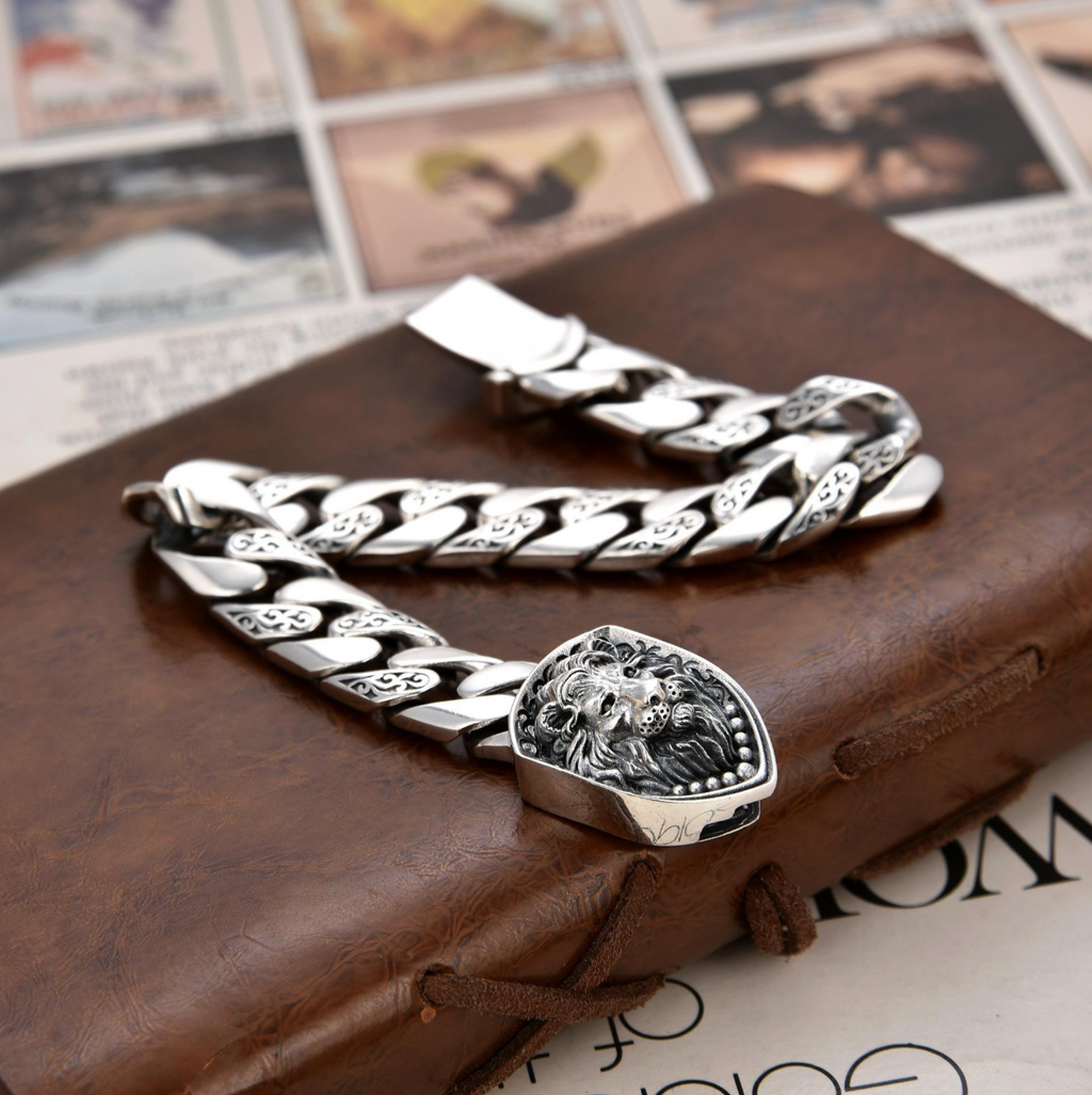 Vintage Lion Hiphop Statement Bracelet
