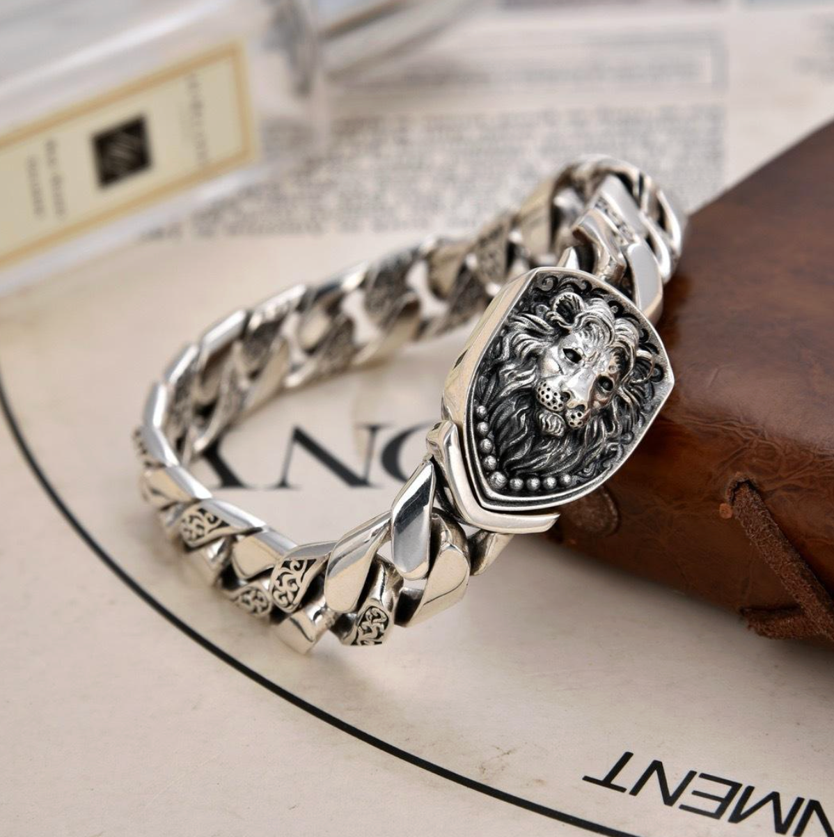 Vintage Lion Hiphop Statement Bracelet